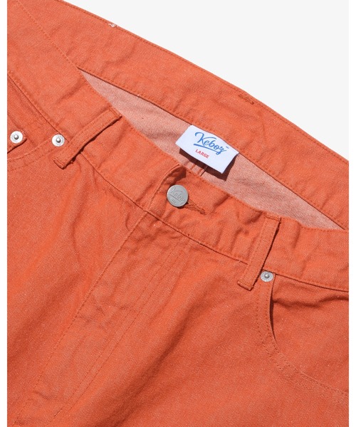 Keboz　ケボズ　デニム　セットアップ　オレンジ　上下L KEBOZ（ケボズ） ワイドパンツ ジーンズ KEBOZ FIT DENIM PANTS メンズ