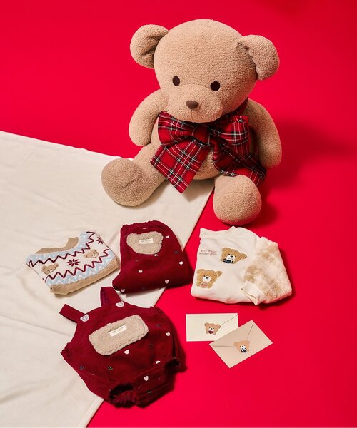 apres les cours（アプレレクール） パンツ 「リンク」tiny bear 刺繍