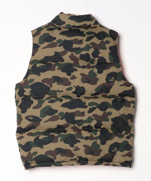 A BATHING APE（アベイシングエイプ） ダウンベスト MEDIUM グリーン