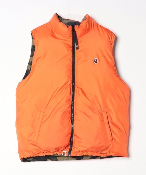 A BATHING APE（アベイシングエイプ） ダウンベスト MEDIUM グリーン