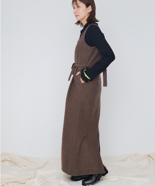 Muel Chic（ミュエルシック） ワンピース Vila tweed jumper onepiece
