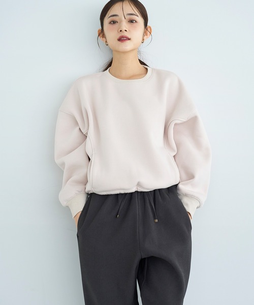 milklim スウェット　トレーナー mil（ミル） トレーナー スウェット 裏起毛スウェットドロストプル