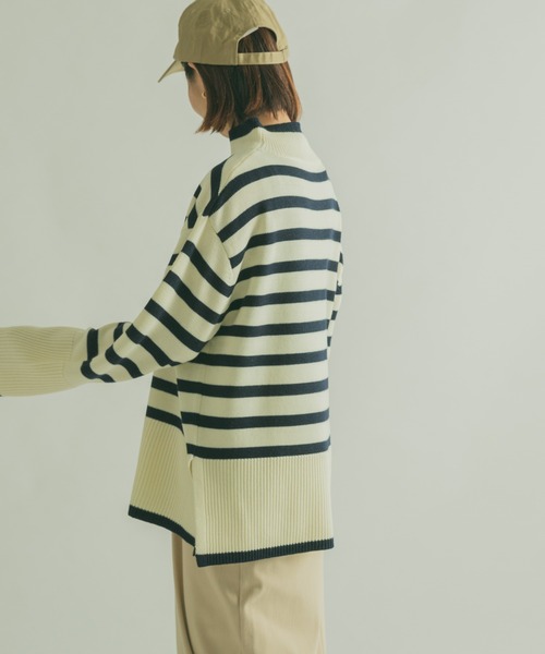 「FORK&SPOON」 長袖ニット 1 ブラック レディース_画像2