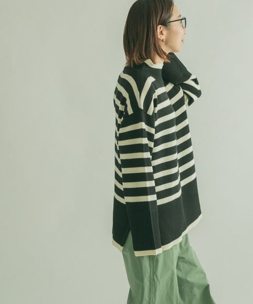 「FORK&SPOON」 長袖ニット 1 ブラック レディース_画像5