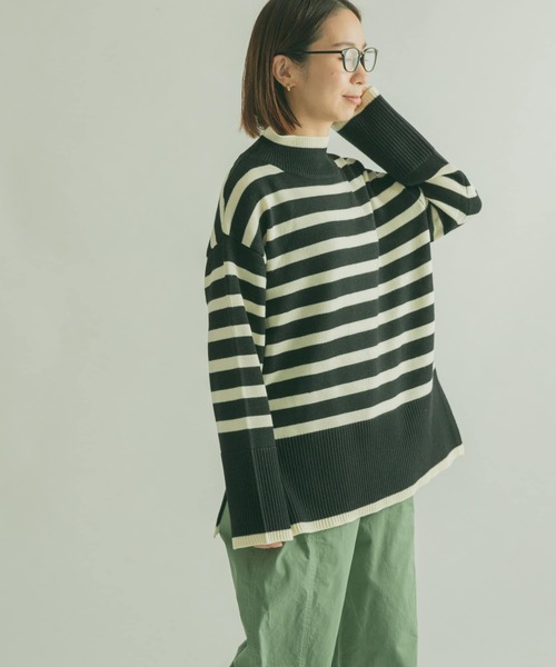 「FORK&SPOON」 長袖ニット 1 ブラック レディース_画像6