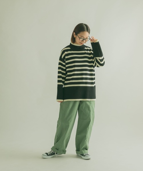 「FORK&SPOON」 長袖ニット 1 ブラック レディース_画像8