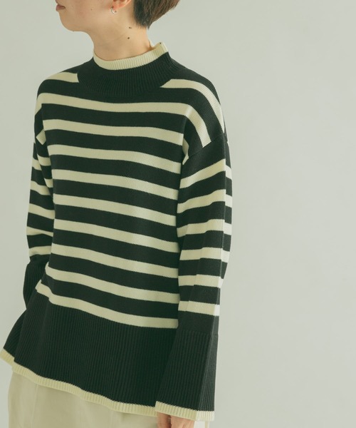 「FORK&SPOON」 長袖ニット 1 ブラック レディース_画像9