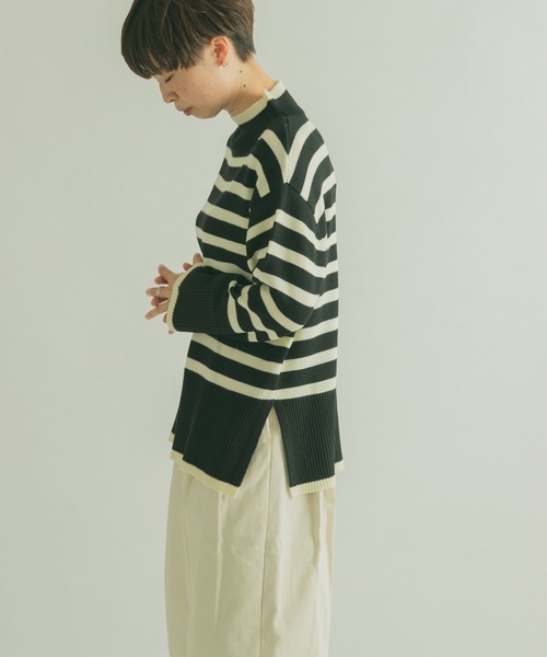 「FORK&SPOON」 長袖ニット 1 ブラック レディース_画像10