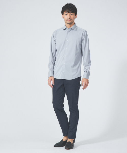 「ABAHOUSE GRAY」 長袖シャツ 46 サックスブルー メンズ_画像4