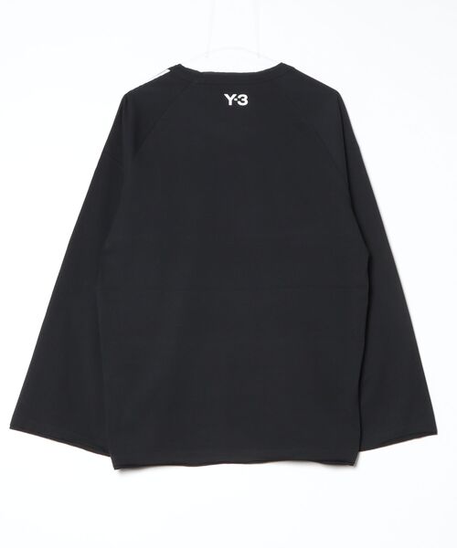 Y-3 tシャツ RAW EDGE 3 STRIPES LONG SLEEVE TEE メンズ レディース