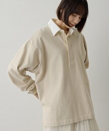 Whim Gazette（ウィム ガゼット） ブラウス シャツ 刺繍ラガーシャツ