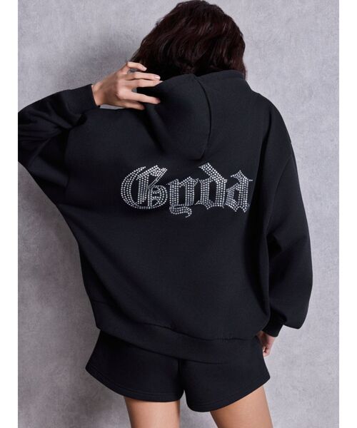 GYDA ラメ　セットアップ　ブラック GYDA（ジェイダ） パンツ ラインストーンGYDAラメショートパンツ