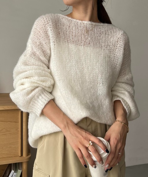 「CAPRICIEUX LE'MAGE」 長袖ニット FREE ベージュ レディース_画像5