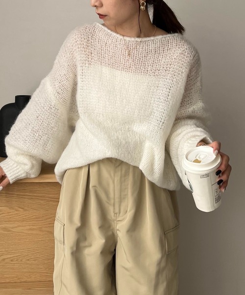 「CAPRICIEUX LE'MAGE」 長袖ニット FREE ベージュ レディース_画像8