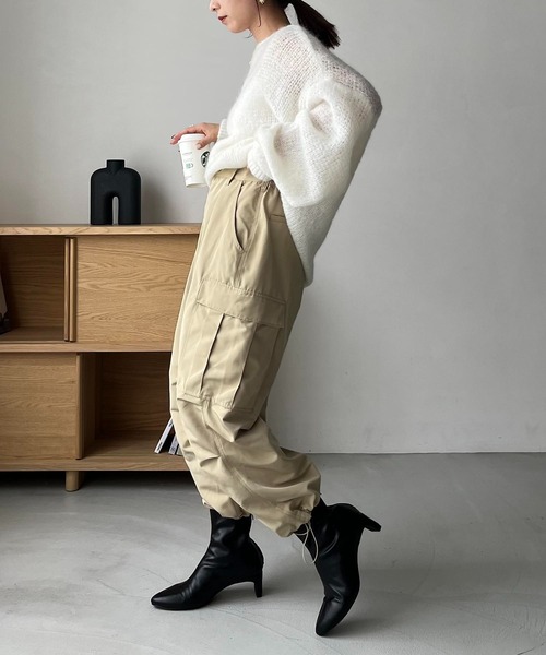 「CAPRICIEUX LE'MAGE」 長袖ニット FREE ベージュ レディース_画像9