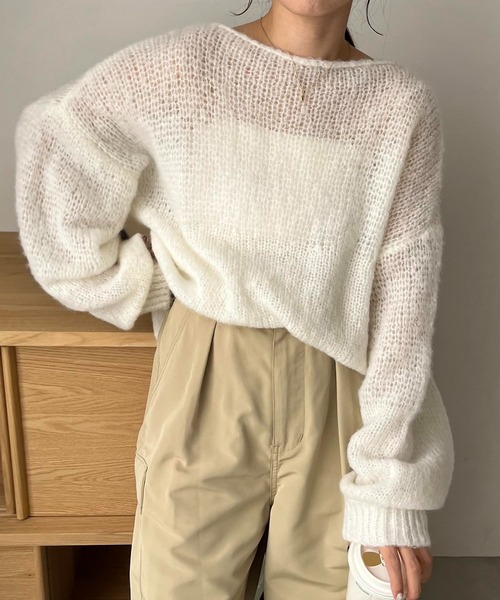 「CAPRICIEUX LE'MAGE」 長袖ニット FREE ベージュ レディース_画像10