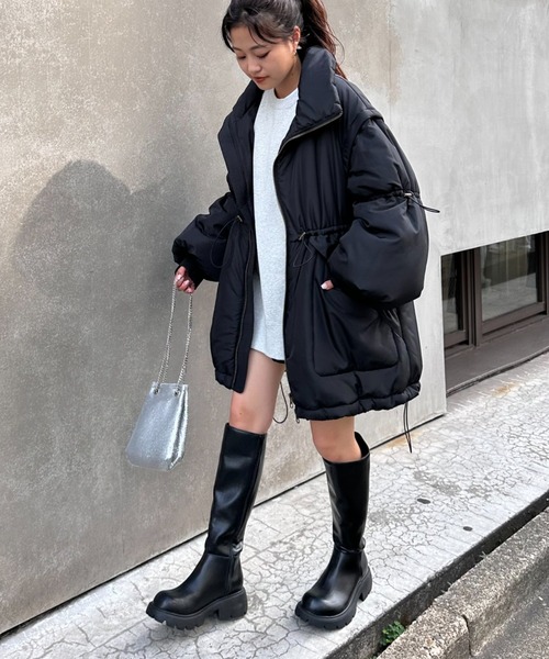 m*☻様 Ciaopanic TYPY ブラックジャケット ONE CIAOPANIC TYPY - CIAOPANIC TYPY ノーカラージャケット 総裏地 ONE 黒