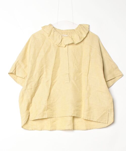 「conges payes ADIEU TRISTESSE」 半袖ブラウス 38 イエロー レディース_画像2