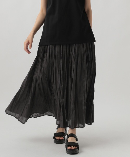 「Elura」 フレアスカート FREE チャコールグレー レディース_画像4
