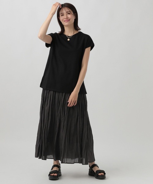 「Elura」 フレアスカート FREE チャコールグレー レディース_画像5