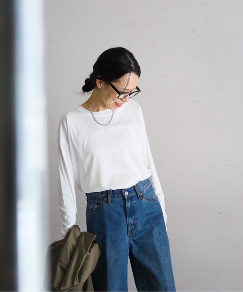 「FIL DE FER」 長袖カットソー FREE ホワイト レディース_画像7