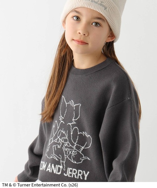 ニット/セーター kudos 19AW TOMORROW'S KIDS SWEATER GRAY ニット セーター TOM and JERRY/ニットプルオーバー/625163 キッズ