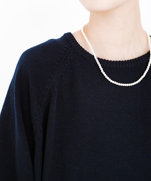 「haco!」 ニットワンピース LARGE ネイビー レディース_画像5