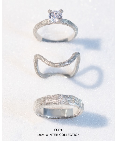 e.m.（イーエム） 指輪 リング スターダストウェーブリング/シルバー