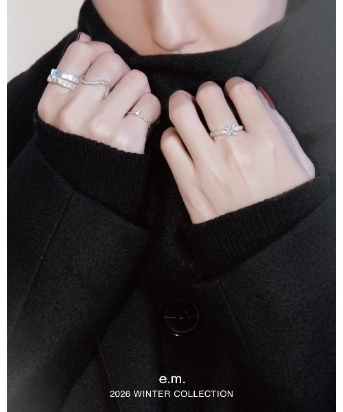 e.m.（イーエム） 指輪 リング スターダストウェーブリング/シルバー