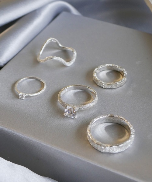 e.m.（イーエム） 指輪 リング スターダストウェーブリング/シルバー