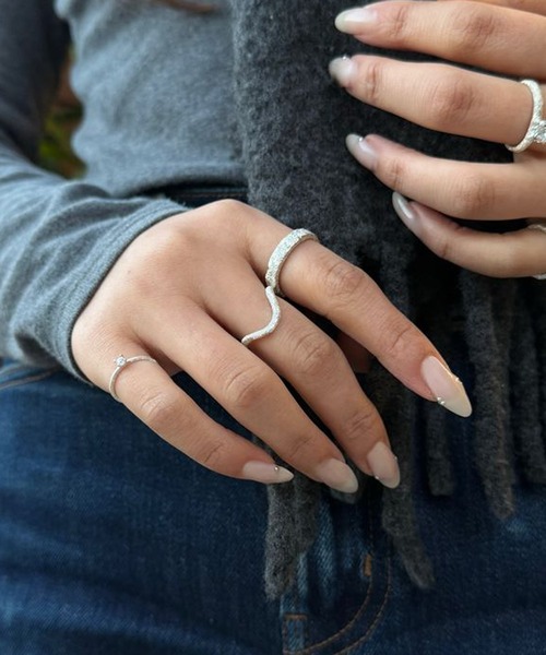 e.m.（イーエム） 指輪 リング スターダストウェーブリング/シルバー