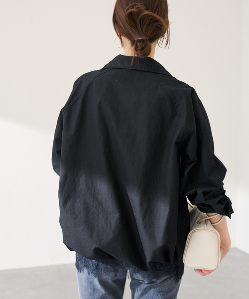 FRAMeWORK　ワーカーズブルゾン　アイボリー　インド製リネン100%　F FRAMeWORK（フレームワーク） コート アウター 「手洗い可 / 」ホース