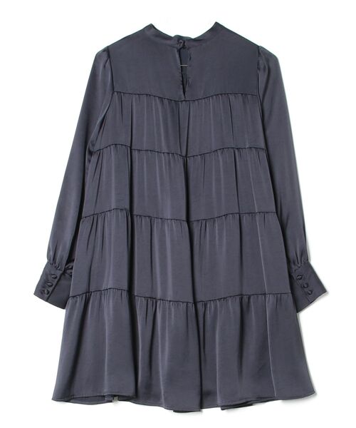 「mimi&roger」 長袖ワンピース 36 ネイビー レディース_画像2