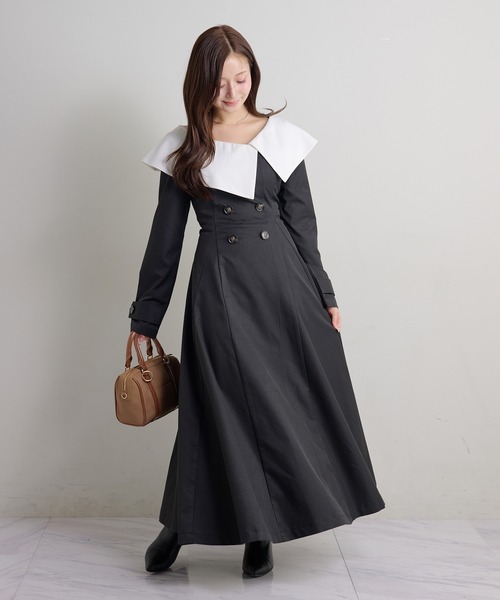 Seemi.by NICE CLAUP ワンピース 「Seemi.」ビックカラーロング