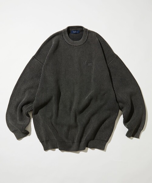 「NAUTICA」 長袖ニット X-LARGE ネイビー メンズの画像