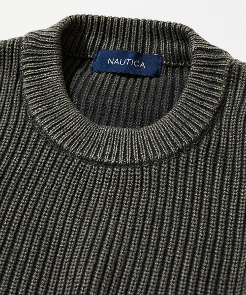 「NAUTICA」 長袖ニット X-LARGE ネイビー メンズの画像