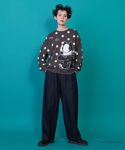 ☆新品☆FRAPBOIS スウェット FRAPBOIS（フラボア） トレーナー スウェット FELIX ドット裏毛