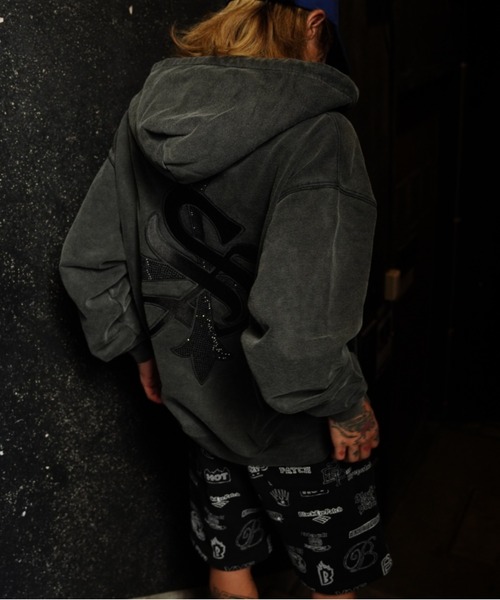 「SUPPLIER」 ジップアップパーカー L ブラック メンズ_画像7