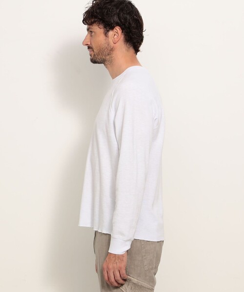 JAMES PERSE（ジェームスパース） 長袖Tシャツ 3 ホワイト メンズ 