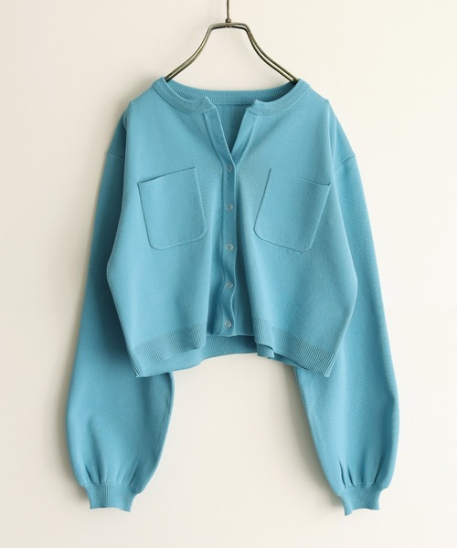 「HER CLOSET」 「SHE MO SHELLY」カーディガン M ホワイト レディース_画像3