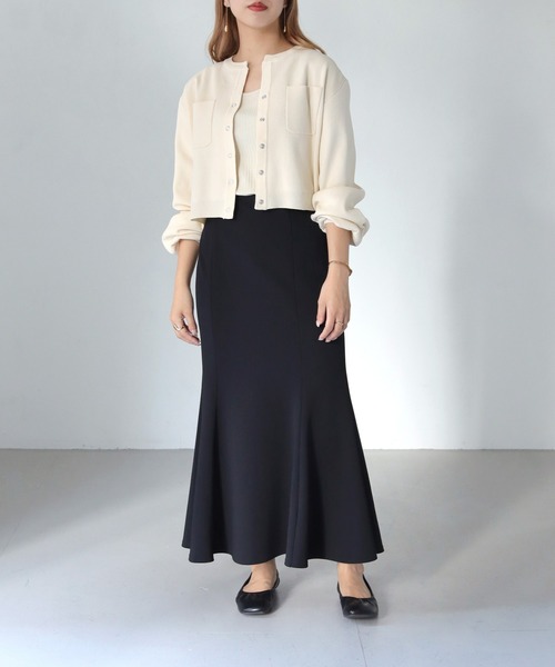 「HER CLOSET」 「SHE MO SHELLY」カーディガン M ホワイト レディース_画像9