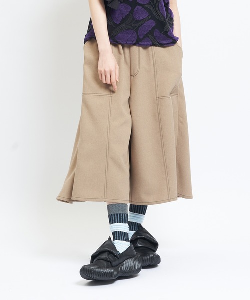 ワイドパンツ パンツ トロフレアパンツ レディース メンズの画像