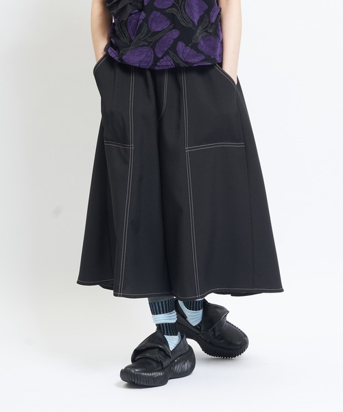 ワイドパンツ パンツ トロフレアパンツ レディース メンズの画像