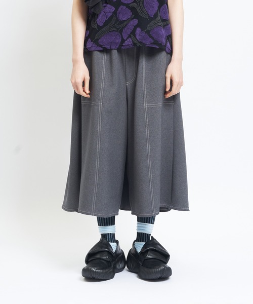 ワイドパンツ パンツ トロフレアパンツ レディース メンズの画像