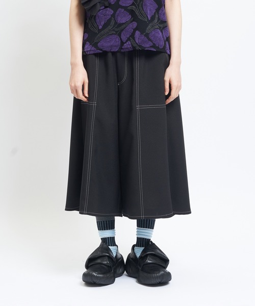 ワイドパンツ パンツ トロフレアパンツ レディース メンズの画像