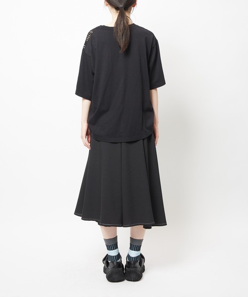 ワイドパンツ パンツ トロフレアパンツ レディース メンズの画像