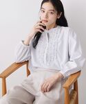 ブラウス シャツ 「着映え/洗える」フロントフ...の詳細画像1