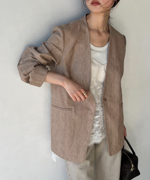 SLOBE IENA（スローブイエナ） ジャケット ノーカラージャケット