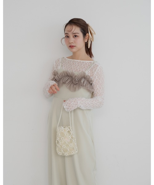 「JUMELLE」 オールインワン MEDIUM チャコール レディース_画像8