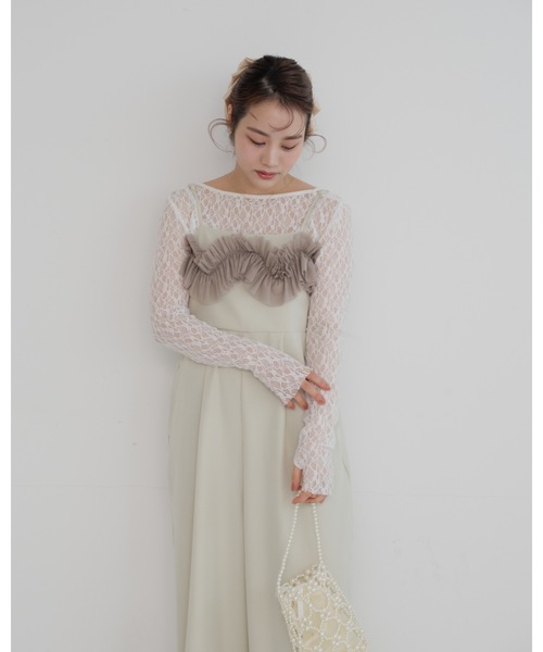 「JUMELLE」 オールインワン MEDIUM チャコール レディース_画像9